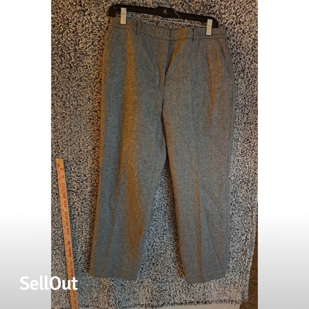 Ann Taylor Women's Gray Dress Pants Size 12P Formal Tailored Fit